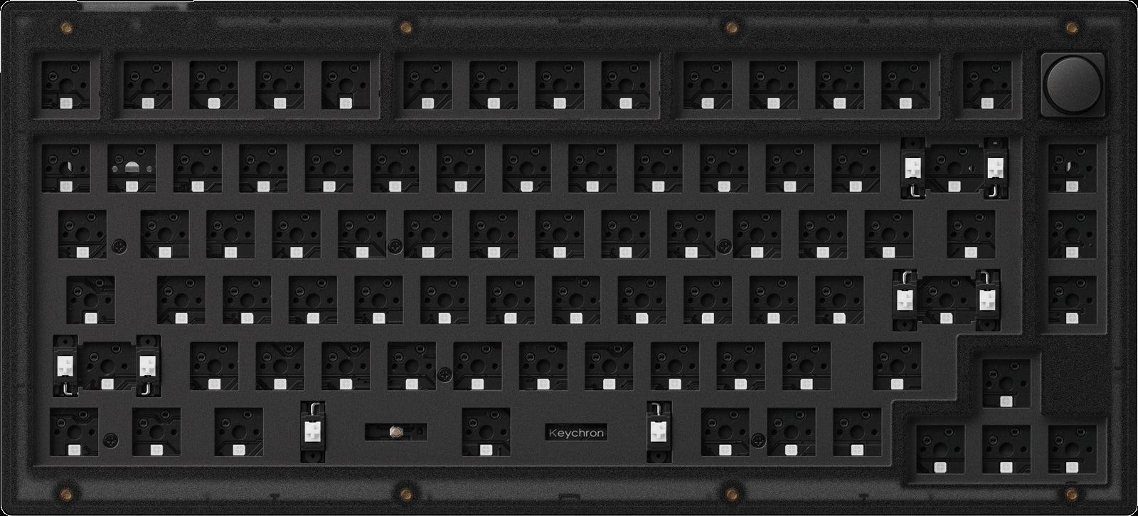 Barebone US layout ofKeychron V1 Custom Mechanical Keyboard