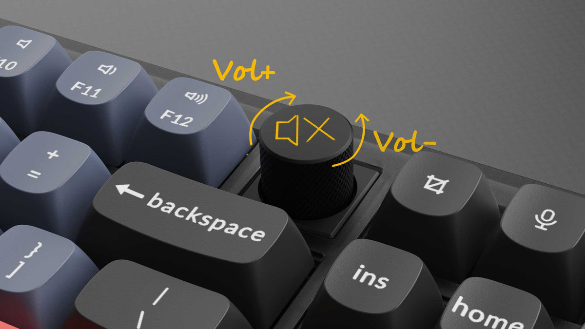 Rotary encoder function of Keychron V3 Custom Mechanical Keyboard