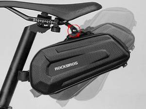 ROCKBROS 3D Hard Shell Fahrrad Satteltasche mit Schnellverschluss 1,8L Details