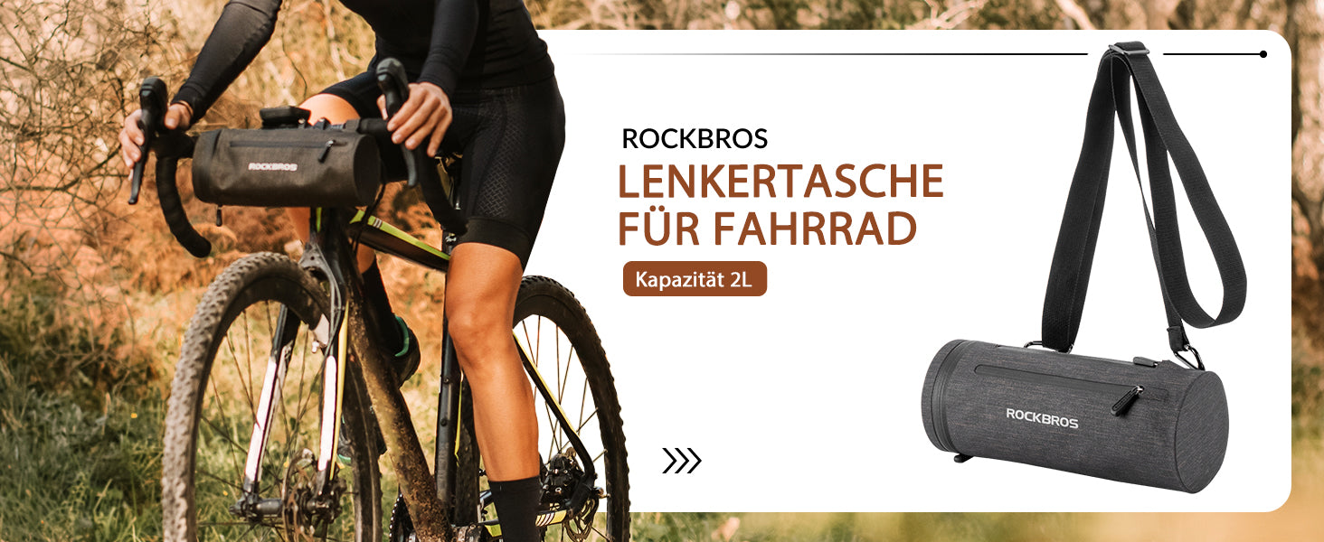 ROCKBROS 3in1 wasserdichte Fahrradtasche für Rennrad/Mountainbike Details