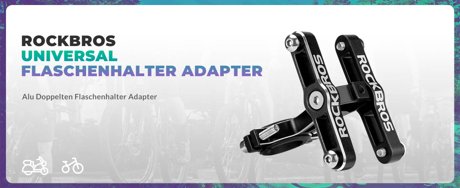 ROCKBROS Alu Universal Flaschenhalter Adapter für Fahrrad und Motorrad –  ROCKBROS-EU