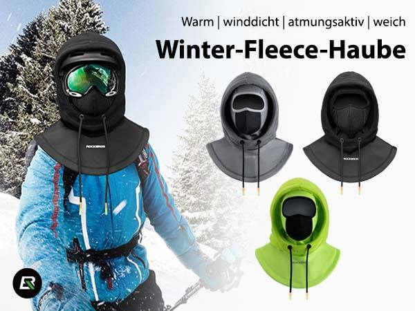 ROCKBROS Balaclava Fahrrad Full Face Gesichtshaube Sport Warm Winddicht Halswärmer Details