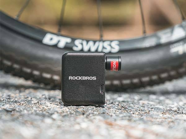 ROCKBROS Elektrische Luftpumpe MINI wiederaufladbare Fahrradluftpumpe Details