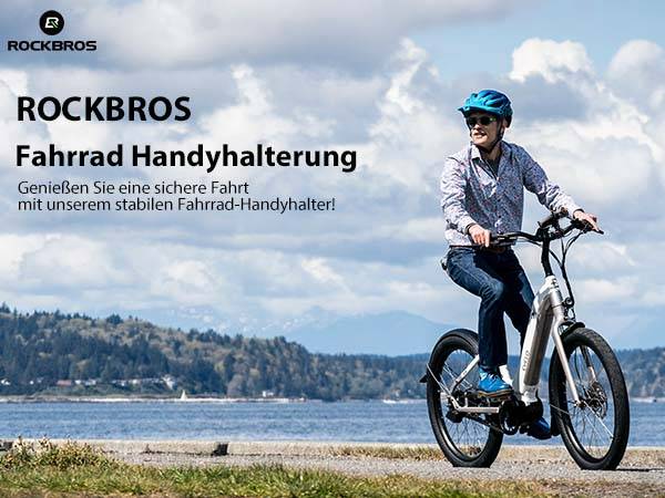 ROCKBROS Fahrrad Handyhalterung 360°Drehbar Motorrad Halterung Details