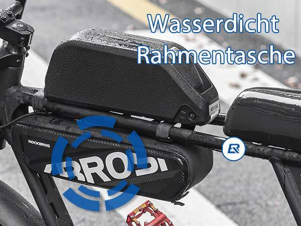 ROCKBROS Fahrrad Rahmentasche Wasserdicht Oberrohr Tasche 4.5L Schwarz Details