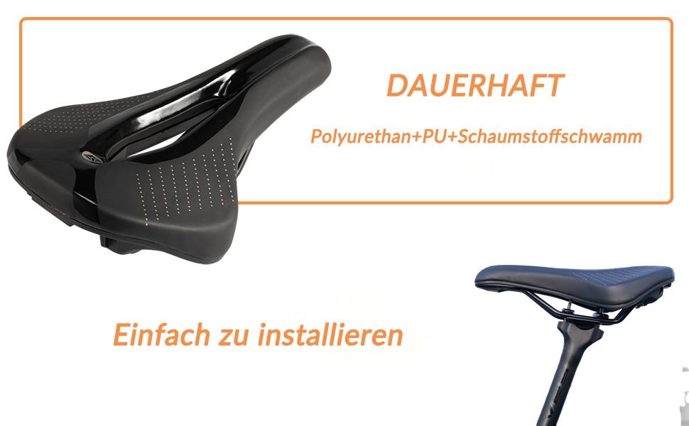 ROCKBROS Fahrrad Sattel Ergonomischer Stoßdämpfender Fahrradsattel Unisex Details