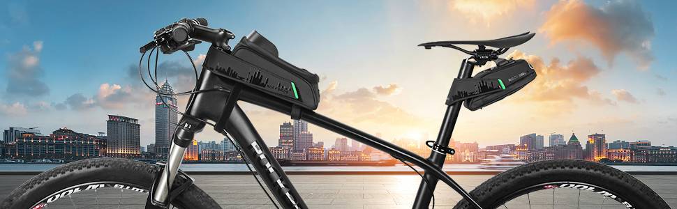 ROCKBROS Fahrrad Satteltasche mit Rücklichthalter wasserdicht 1L/1,5L Details