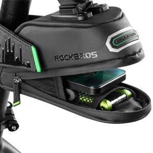 ROCKBROS Fahrrad Satteltasche mit Rücklichthalter wasserdicht 1L/1,5L Details