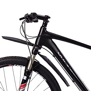 RBRL R-770 Schutzblech-Set für Rennrad Spritzschutz 26 - 28 Schwarz inkl.  Fahrradklingel : : Sport & Freizeit