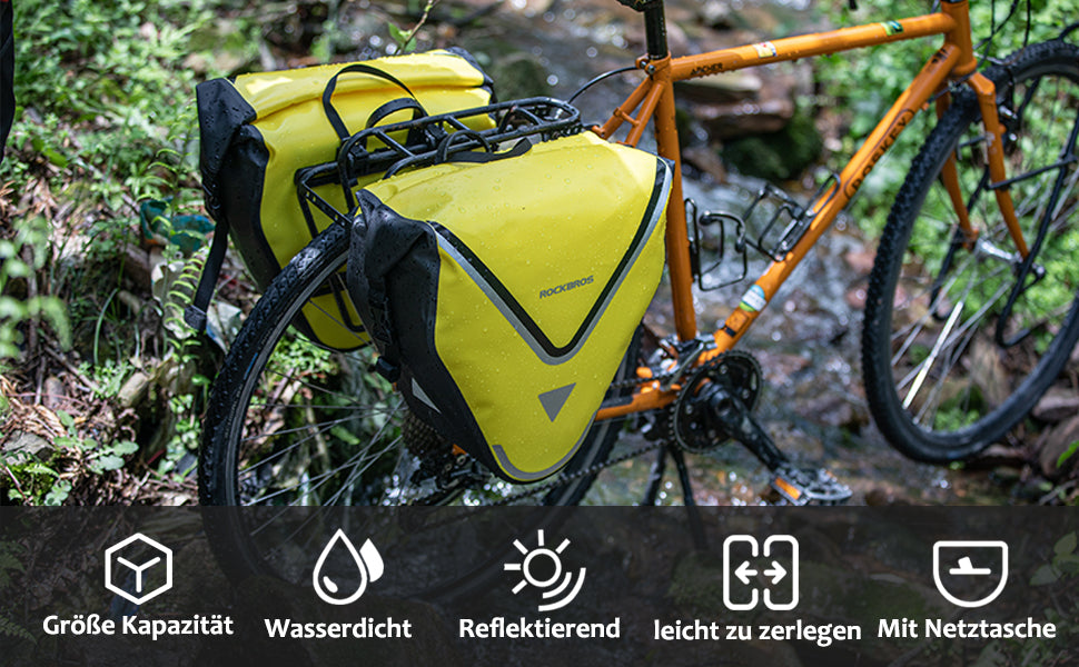 ROCKBROS Fahrrad Transporttasche 100% wasserdichte mit Schultergurt 20L Details 