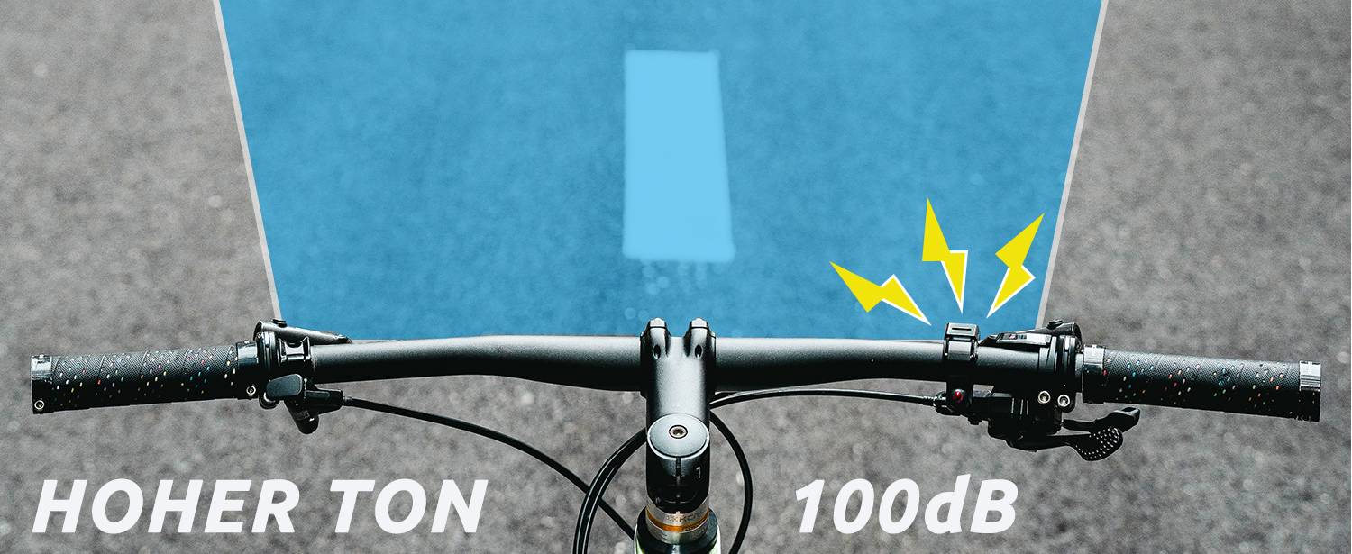ROCKBROS Fahrradklingel Glocke 100dB Laut Innovativ Mini Fahrrad Klingel Details