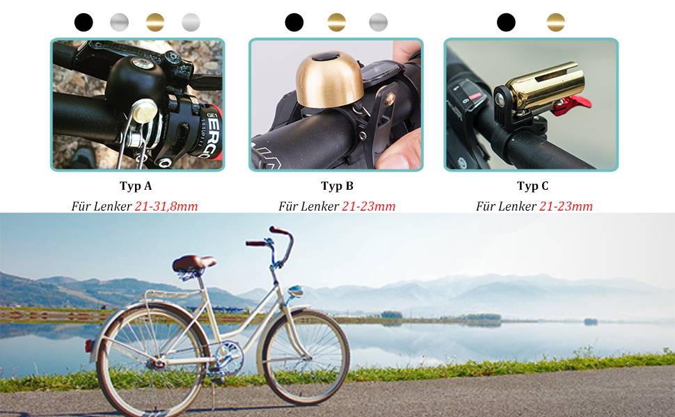 ROCKBROS bicycle bell retro bell MTB stainless steel loud classic ...