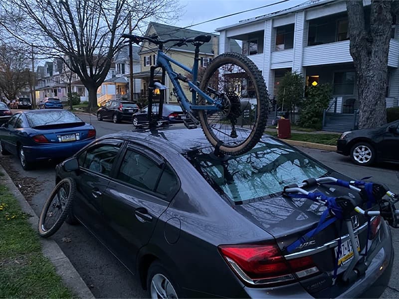 ROCKBROS Fahrradträger Fahrrad Dachträger mit Saugnäpfe Schnellmontage