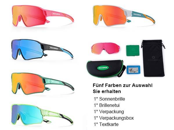 ROCKBROS Kinder Fahrradbrille UV400-Schutz Polarisierte