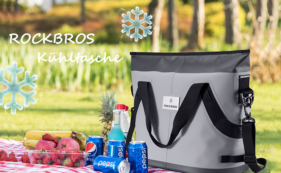 ROCKBROS Kühltasche wasserdicht Kühlbox 22L isolierte Lunchtasche Details