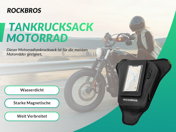 ROCKBROS Tankrucksack Motorrad Beintasche mit Magnetische