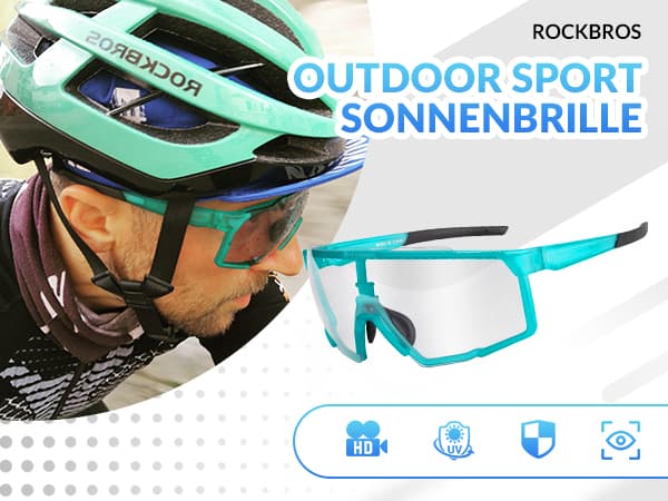 ROCKBROS-Photochrome-Brille-HD-Fahrradbrille-für-Outdoor-Aktivitäten-Blau-Detail