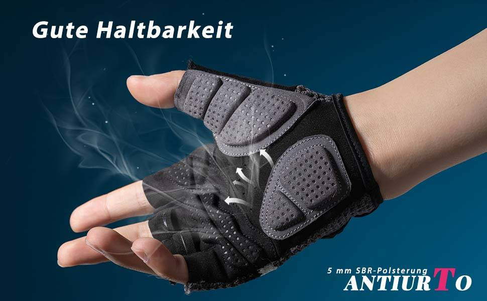 ROCKBROS Radsport Halbfingerhandschuhe Universal Trainingshandschuhe  Details