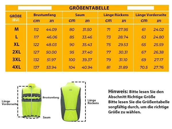ROCKBROS Reflective Vest Riding Safety Vest Fluorescent Green Details