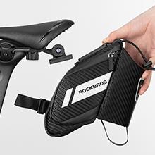ROCKBROS Satteltasche Fahrradsitz Tasche mit Flaschenhalter Schwarz 1L Details