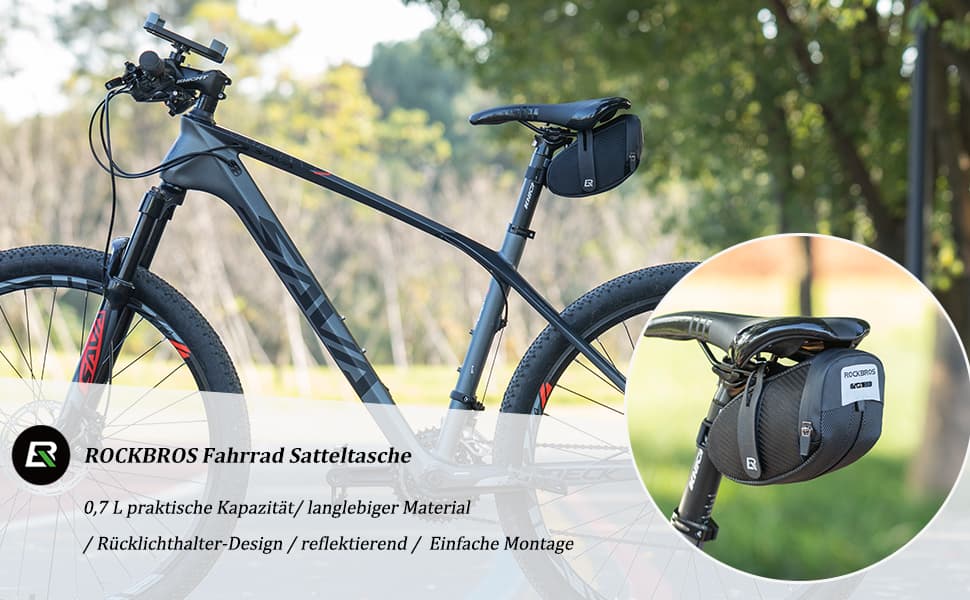 ROCKBROS Rahmentasche Fahrradtasche für MTB, Rennräder 1,5L / 2,5L