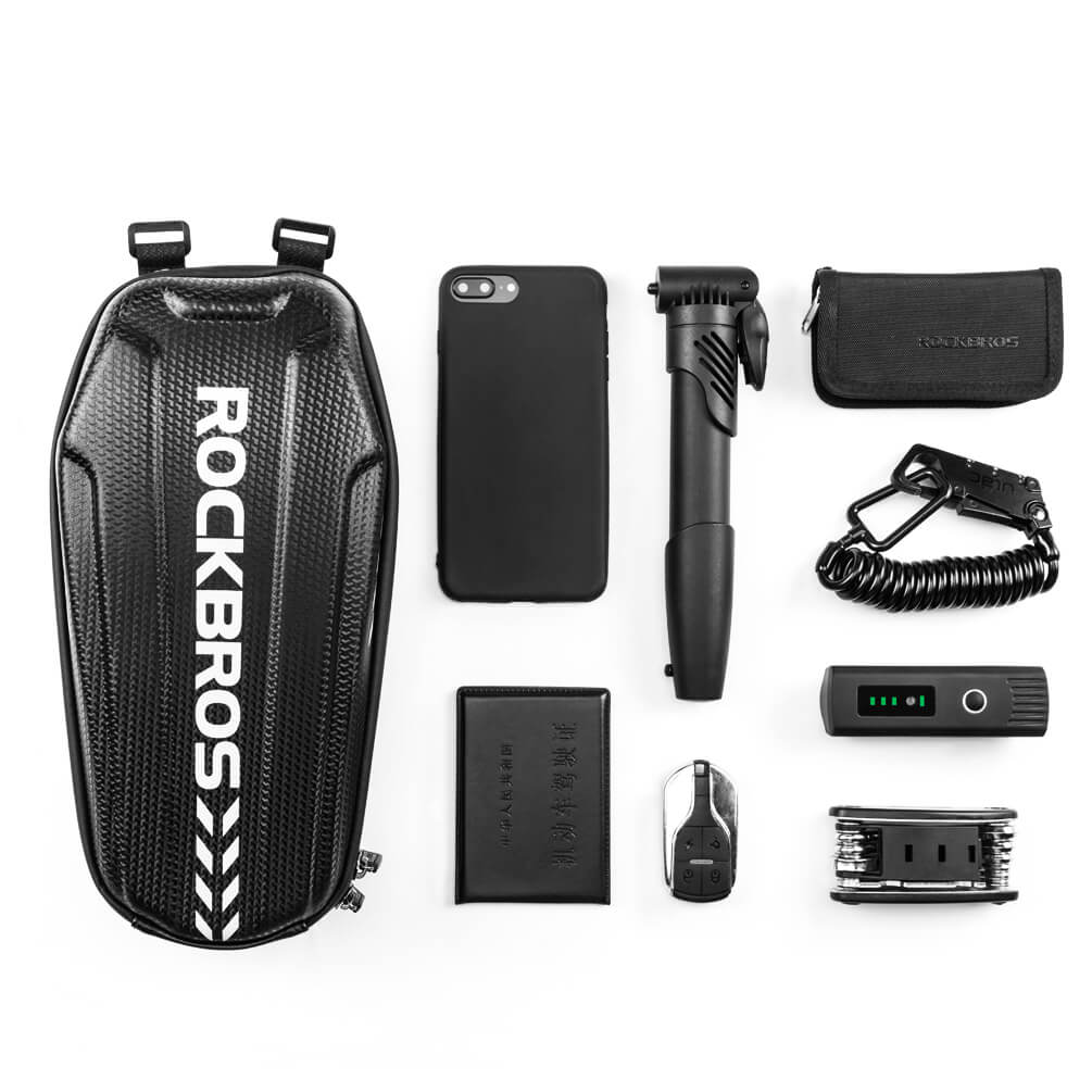 ROCKBROS Scooter Lenkertasche Wasserdicht mit Klettverschlüssen 2L /3L Details