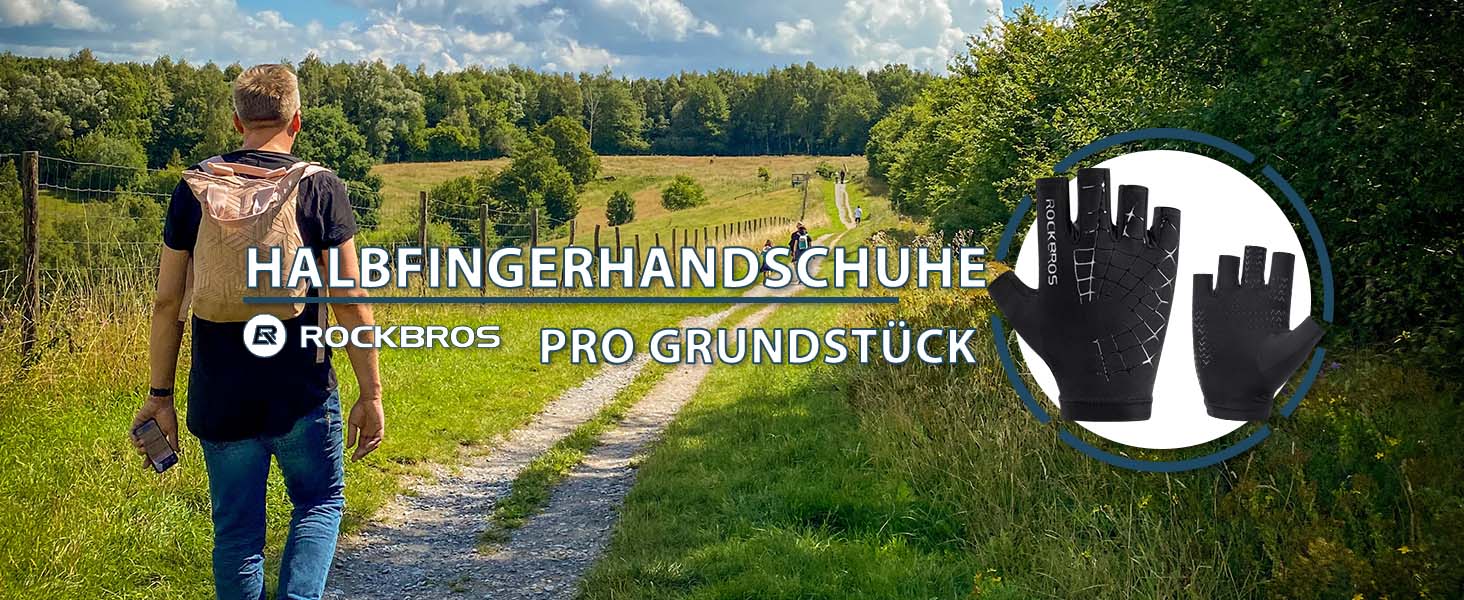 ROCKBROS Sommer atmungsaktive Sport-Radhandschuhe für Männer und Frauen Details