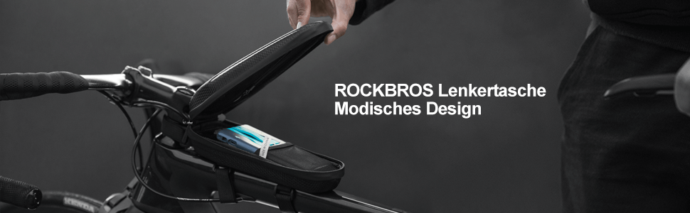 ROCKBROS Wasserdicht Oberrohrtasche Satteltasche 1L/1,5L Schwarz Details