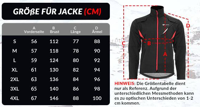 ROCKBROS Winter Jacke / Hose Herren Radsportanzug Schwarz S-4XL Details