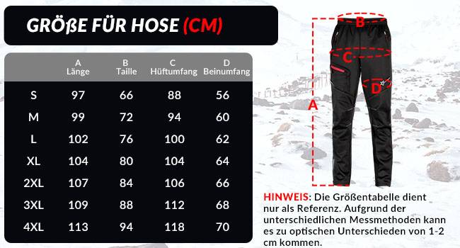 ROCKBROS Winter Jacke / Hose Herren Radsportanzug Schwarz S-4XL Details