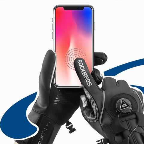 ROCKBROS Winter Ski Gloves Touchscreen Design Windproof Unisex Details