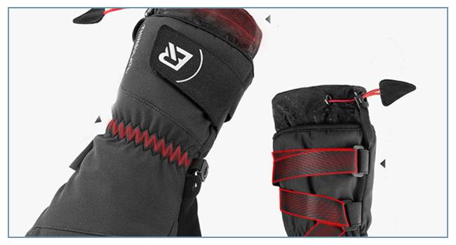 ROCKBROS winter gloves cycling gloves men's windproof M-2XL details