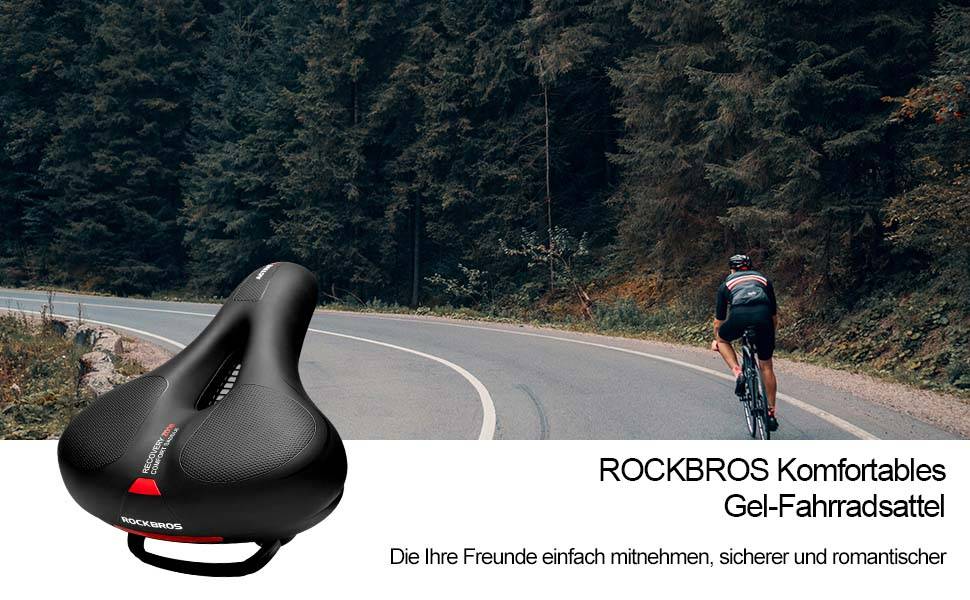 ROCKBROS wasserdicht Fahrradsattel für MTB & Rennrad aus Memory Foam Details
