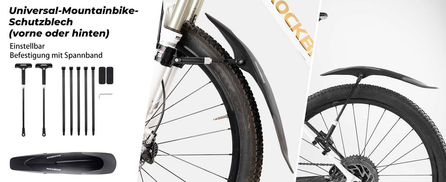 ROCKBROS Fahrrad Schutzbleche Set VorneHinten Flexible Fahrradschutzblech Verstellbar (10).jpg__PID:2acb939d-4c7d-4208-9471-5903846e6078