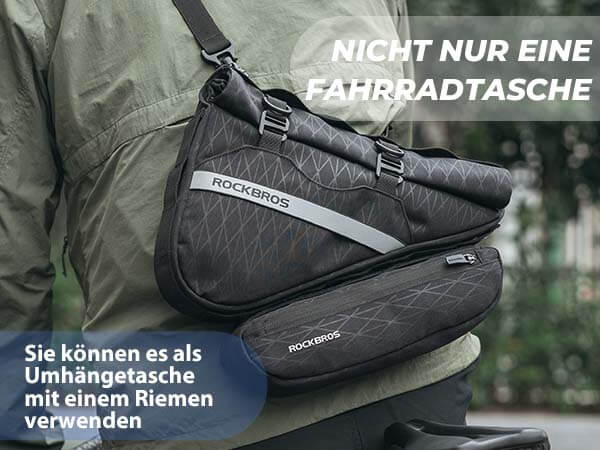 ROCKBROS Fahrradtasche Set 2-in-1 Abnehmbare Rahmentasche 1,3 L+0,7 L Schwarz-Details (6).jpg__PID:491bb36a-6e4a-4e9d-abcd-28a720177a42