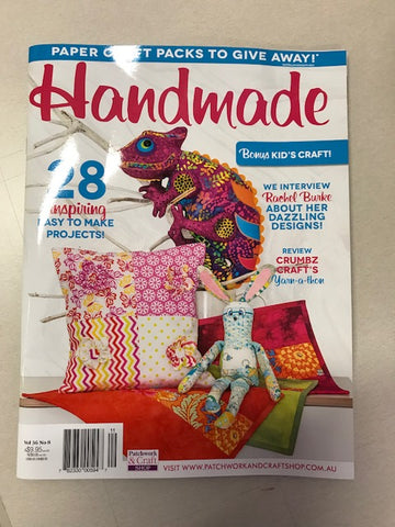 Cover of Hand Made magazine Dec 2017 featuring Crumbz Craft