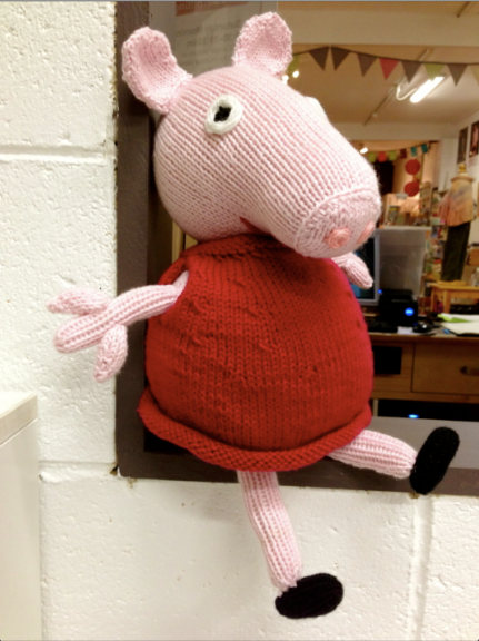 Peppa Pig - the knitted version in the Crumbz Store