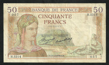 Charger l&#39;image dans la galerie, 50 Francs Cérès (3-12-1936)
