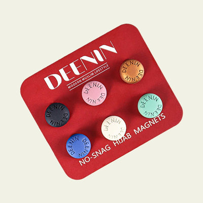 DEENIN Strong Magnetic Hijab Magnets - Secure Hold Without Damaging Your  Scarf, DEENIN