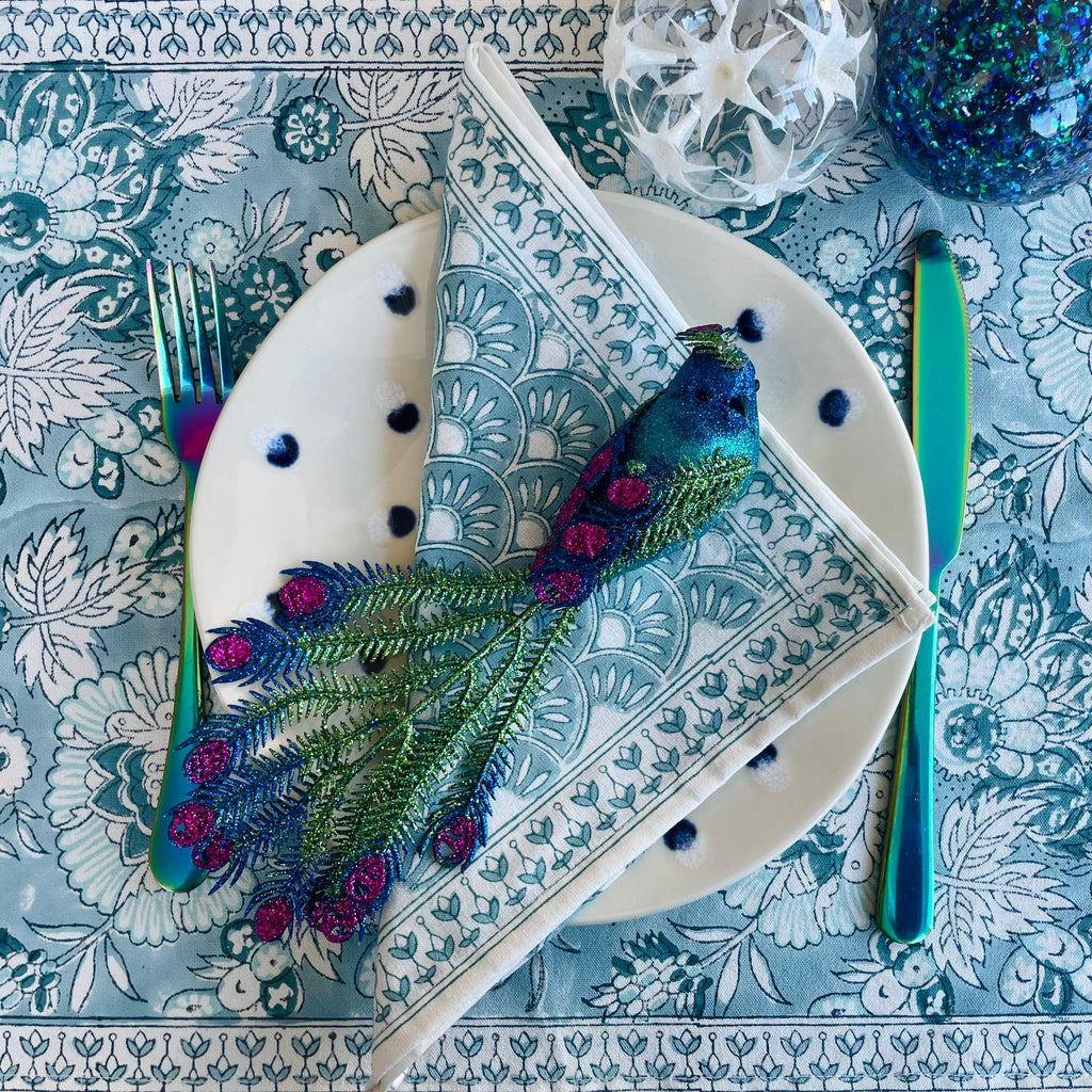 Block-printed Napkin from the Autumn Collection
