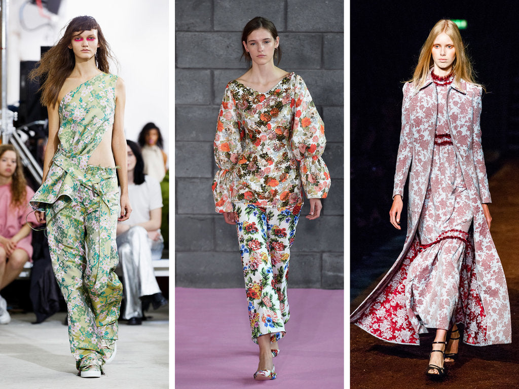 Chintz patterns seen at New York Fashion Week