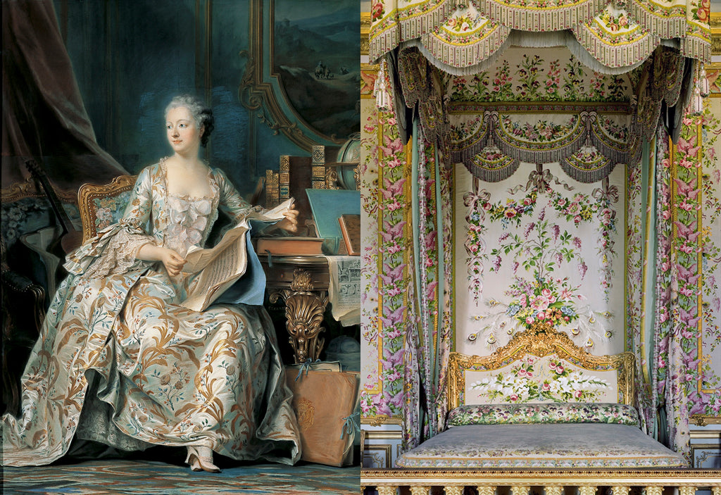 Chintz patterns used at the palace of Versailles