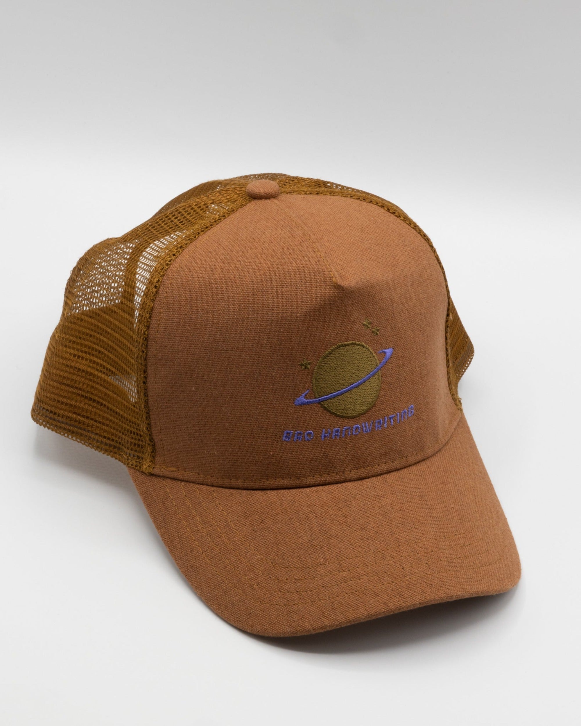 Outa Space Trucker Cap With Graphic In Brown