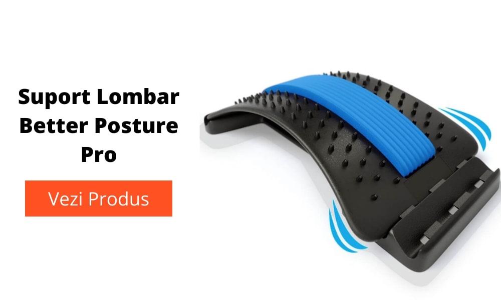 Suport lombar pentru întinderea coloanei Better Posture Pro