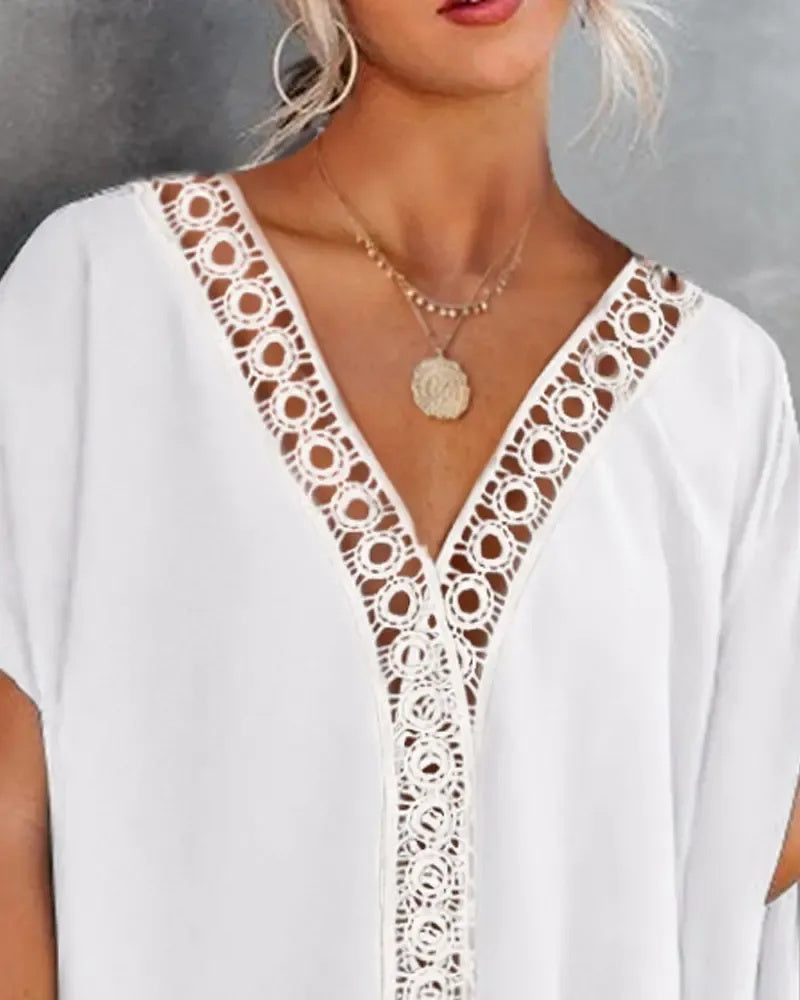 lace batwing top