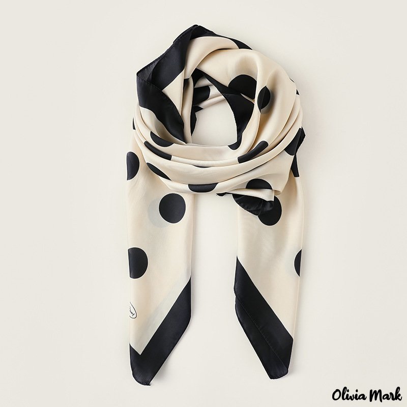 Olivia Mark - Spring and summer new silk scarf female simulation silk
