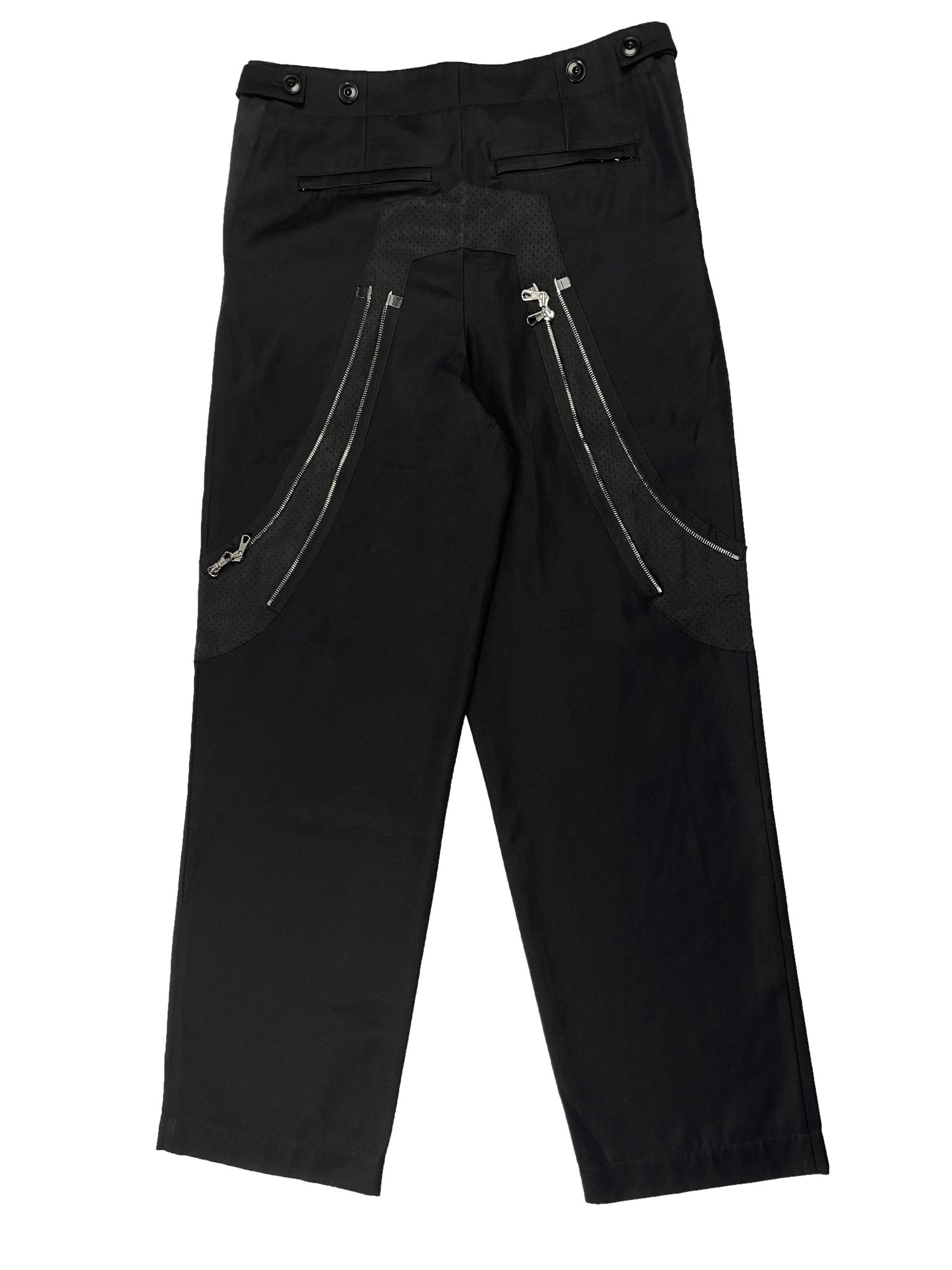 Kiko Kostadinov 20AW double zipper trousers individually cut