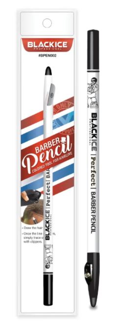 Black Ice Barber Pencil Set 3pc - Black, White, Tan