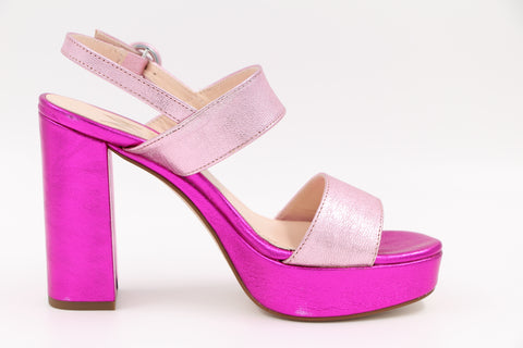 Marian pink leather platform sole sandal 