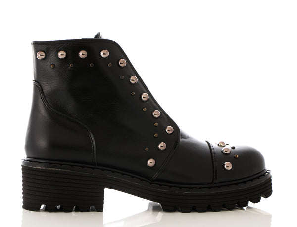 Marian Black Studded Boot